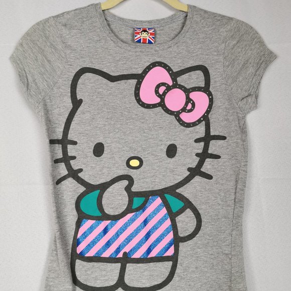 Sanrio Hello Kitty Embellished Sparkly T-Shirt - Picture 2 of 8